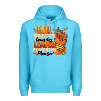 Ocean Blue Fall breeze crunchy leaves pumpkins please Premium Hoodie - RanaPortraitStore