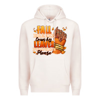 Pale Pink Fall breeze crunchy leaves pumpkins please Premium Hoodie - RanaPortraitStore