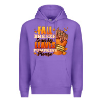 Purple Fall breeze crunchy leaves pumpkins please Premium Hoodie - RanaPortraitStore