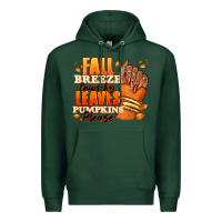 Sports Green Fall breeze crunchy leaves pumpkins please Premium Hoodie - RanaPortraitStore