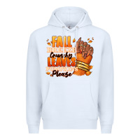 White Fall breeze crunchy leaves pumpkins please Premium Hoodie - RanaPortraitStore