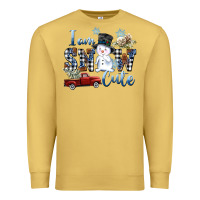 Antique Gold I am Snow Cute Premium Sweatshirt - FaDigitalArtStudio