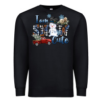 Black I am Snow Cute Premium Sweatshirt - FaDigitalArtStudio