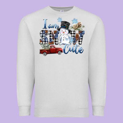 I Am Snow Cute Premium Sweatshirt Designed By Fadigitalartstudio