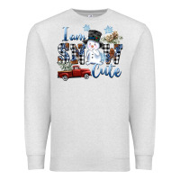 Oatmeal Heather I am Snow Cute Premium Sweatshirt - FaDigitalArtStudio