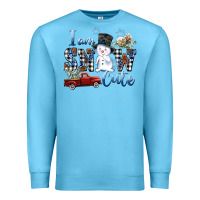 Ocean Blue I am Snow Cute Premium Sweatshirt - FaDigitalArtStudio