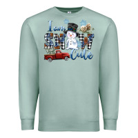 Seafoam I am Snow Cute Premium Sweatshirt - FaDigitalArtStudio
