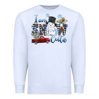White I am Snow Cute Premium Sweatshirt - FaDigitalArtStudio