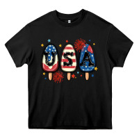 Black usa popsicles Heavy Core Tee - MaliasSmallBusiness