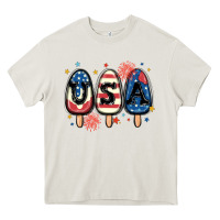 Cream usa popsicles Heavy Core Tee - MaliasSmallBusiness