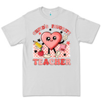 Dove Grey cupid's favorite teacher Premium Tee - MaliasSmallBusiness