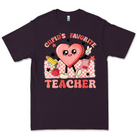 Plum cupid's favorite teacher Premium Tee - MaliasSmallBusiness