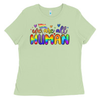 Matcha we are all human Ladies Tee - MaliasSmallBusiness
