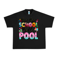 Black bye bye school hello pool Urban Heavy Tee - BarkalooDesign