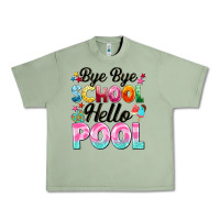 Oil Green bye bye school hello pool Urban Heavy Tee - BarkalooDesign