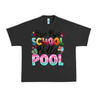 Pigment Black bye bye school hello pool Urban Heavy Tee - BarkalooDesign