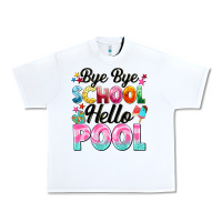 White bye bye school hello pool Urban Heavy Tee - BarkalooDesign
