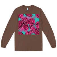 Chestnut breast cancer seamless pattern Long Sleeve Tee - texasbilliewilder