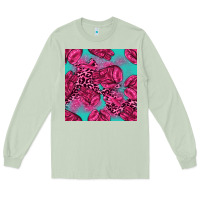 Matcha breast cancer seamless pattern Long Sleeve Tee - texasbilliewilder