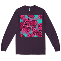 Plum breast cancer seamless pattern Long Sleeve Tee - texasbilliewilder