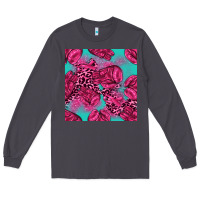 Smoke breast cancer seamless pattern Long Sleeve Tee - texasbilliewilder