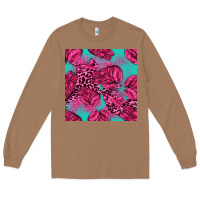 Toasted Coconut breast cancer seamless pattern Long Sleeve Tee - texasbilliewilder