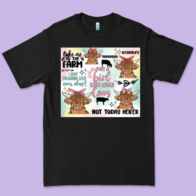 Cow Farm Life Premium Tee Designed By Maliassmallbusiness