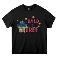 Black wild and free Heavy Core Tee - MaliasSmallBusiness