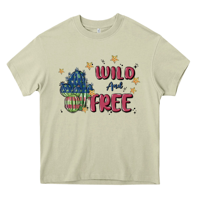Wild And Free Heavy Core Tee by MaliasSmallBusiness | Teevron