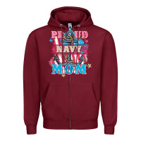 Burgundy Proud navy Mom Mother's Day Zipper Hoodie - FaDigitalArtStudio