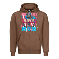 Chestnut Proud navy Mom Mother's Day Zipper Hoodie - FaDigitalArtStudio