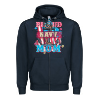 Navy Proud navy Mom Mother's Day Zipper Hoodie - FaDigitalArtStudio