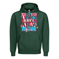 Sports Green Proud navy Mom Mother's Day Zipper Hoodie - FaDigitalArtStudio