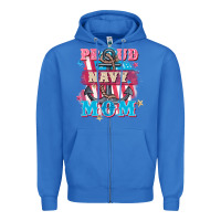 True Royal Proud navy Mom Mother's Day Zipper Hoodie - FaDigitalArtStudio