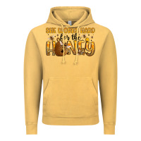 Vintage Mustard she works hard for the honey Vintage Hoodie - Artiststas