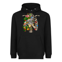 Black sorta merry sorta scary chest Heavyweight Hoodie - FaDigitalArtStudio