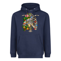 Navy sorta merry sorta scary chest Heavyweight Hoodie - FaDigitalArtStudio