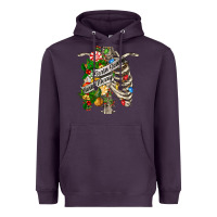 Plum sorta merry sorta scary chest Heavyweight Hoodie - FaDigitalArtStudio