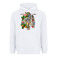 White sorta merry sorta scary chest Heavyweight Hoodie - FaDigitalArtStudio