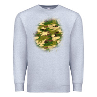 Heather Grey camouflage patch 5 Premium Sweatshirt - BundleAndBundleShop