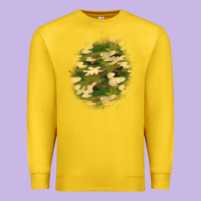 Camouflage Patch 5 Premium Sweatshirt Designed By Bundleandbundleshop