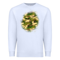 White camouflage patch 5 Premium Sweatshirt - BundleAndBundleShop