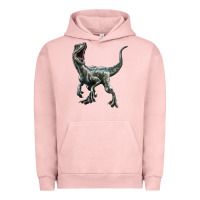 Pigment Salmon Velociraptor Urban Hoodie - LillyAllenDesigns