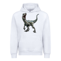 White Velociraptor Urban Hoodie - LillyAllenDesigns