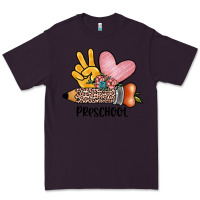 Plum peace love preschool Premium Tee - JahusDesignShop