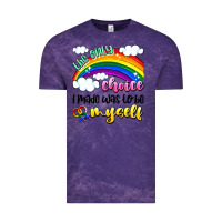 Cloud Purple the only choice i made was to be myself Vintage Tee - Artiststas