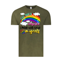 Vintage Olive the only choice i made was to be myself Vintage Tee - Artiststas