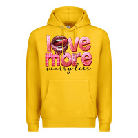Lemon Love more worry less Premium Hoodie - FaDigitalArtStudio