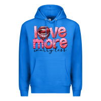 True Royal Love more worry less Premium Hoodie - FaDigitalArtStudio