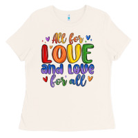 Bone all for love and love for all Ladies Tee - MaliasSmallBusiness